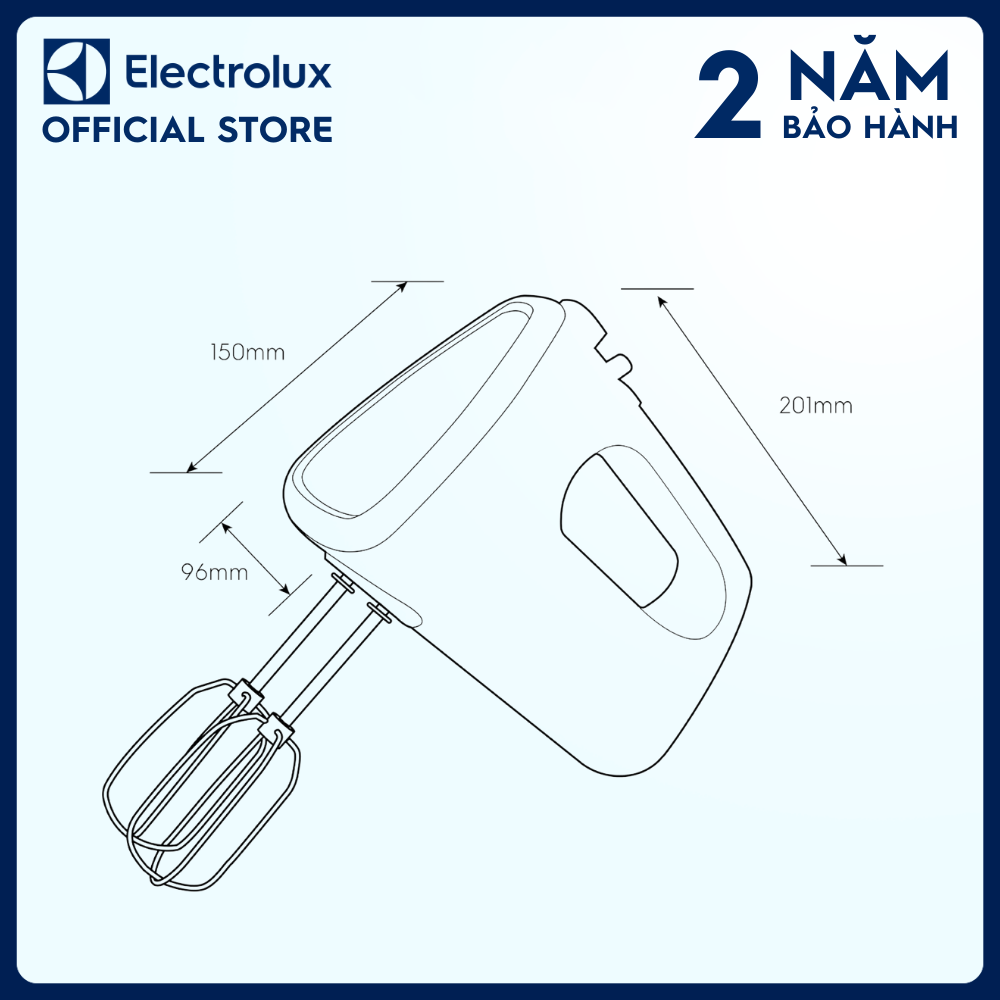 Máy đánh trứng cầm tay Electrolux EHM3407 - Trộn đa năng, dễ dàng vệ sinh