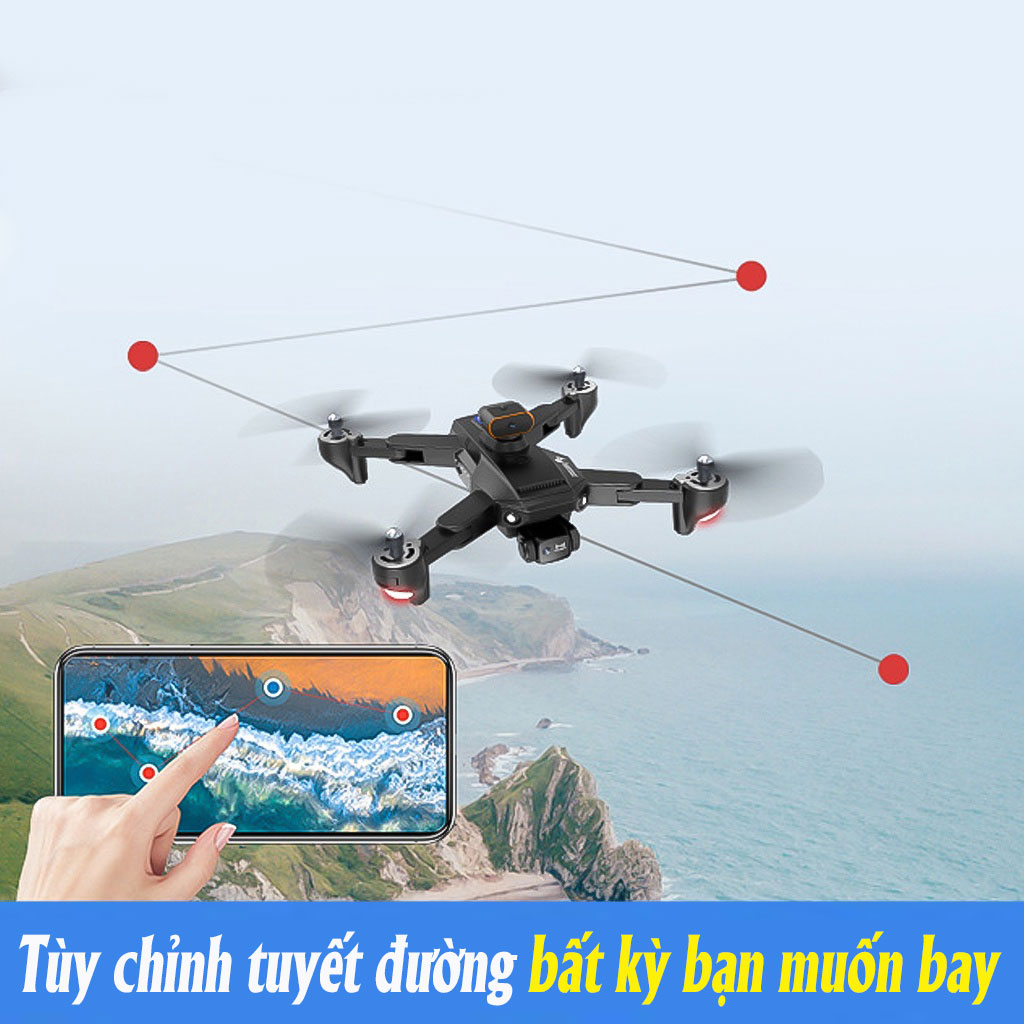 PLaycam điều khiển từ xa Drone P9 Pro G.P.S - Flaycam - Drone mini - Flycam có camera - Lai cam - Fly cam giá rẻ - Playcam - Phờ lai cam