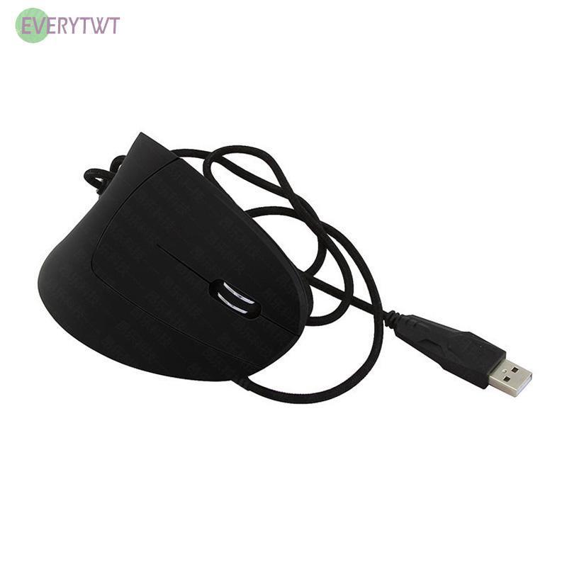 Usb Wired 6-button Vertical Ergonomic Optical Mouse 800-3200dpi For Laptop Pc #