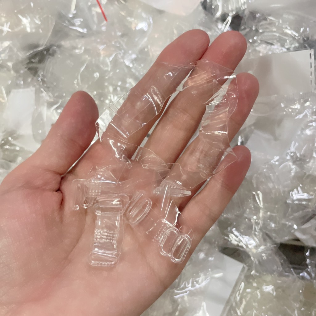 Dây áo ngực trong suốt sợii dẹt mềm dẻo bản 1cm