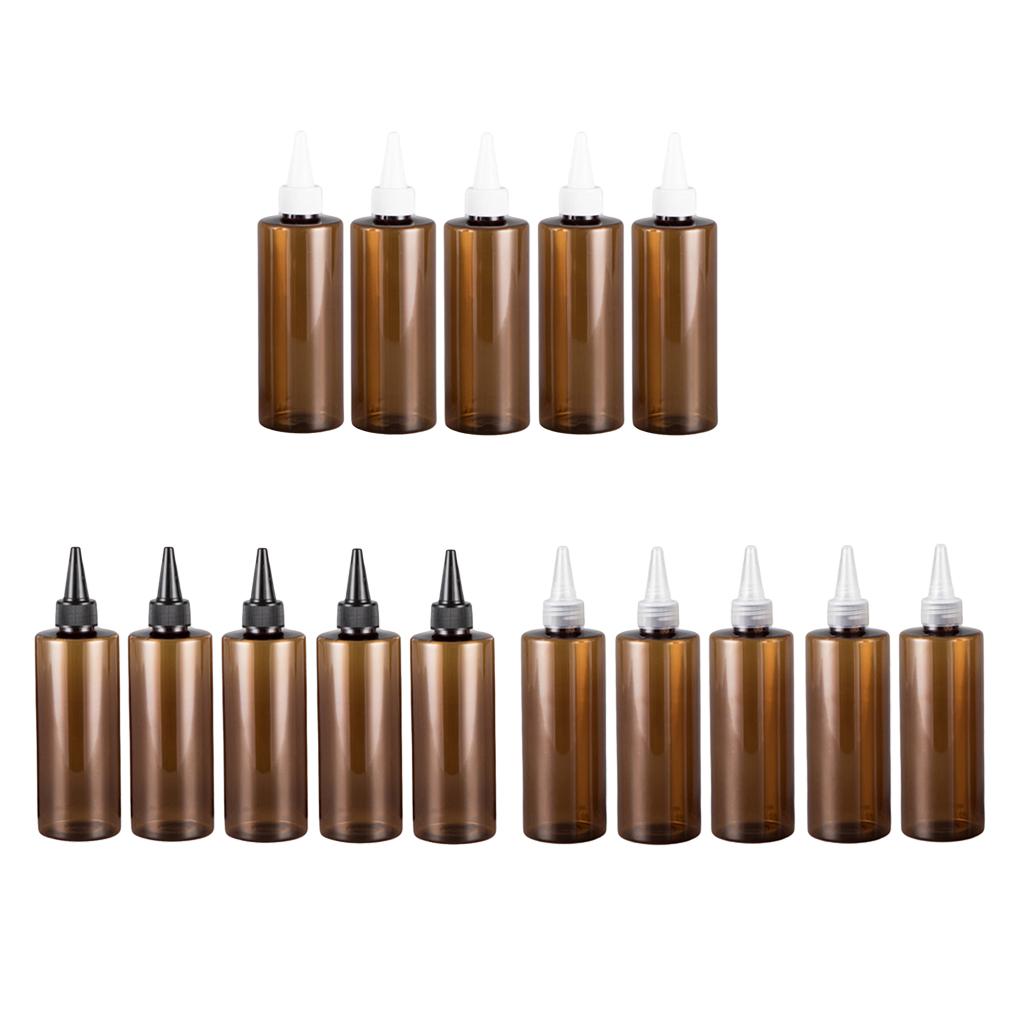Set 5 Chai Rỗng Bằng PET Dùng Nhuộm Tóc