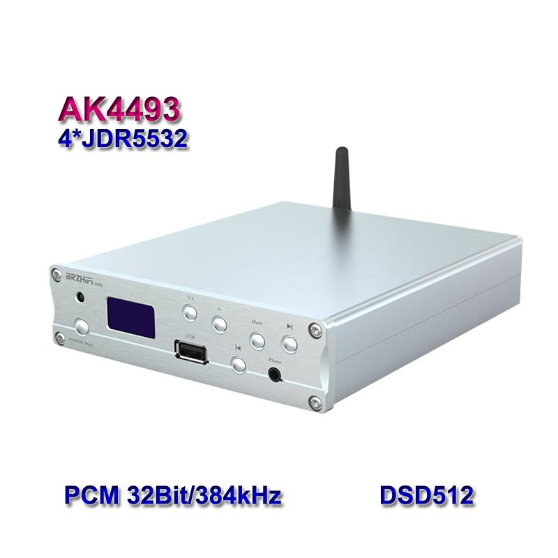 AKM AK4493 DAC JRC5532 Bluetooth DAC Board HIFI USB Decoder 32bit/384kHz DSD DSD512