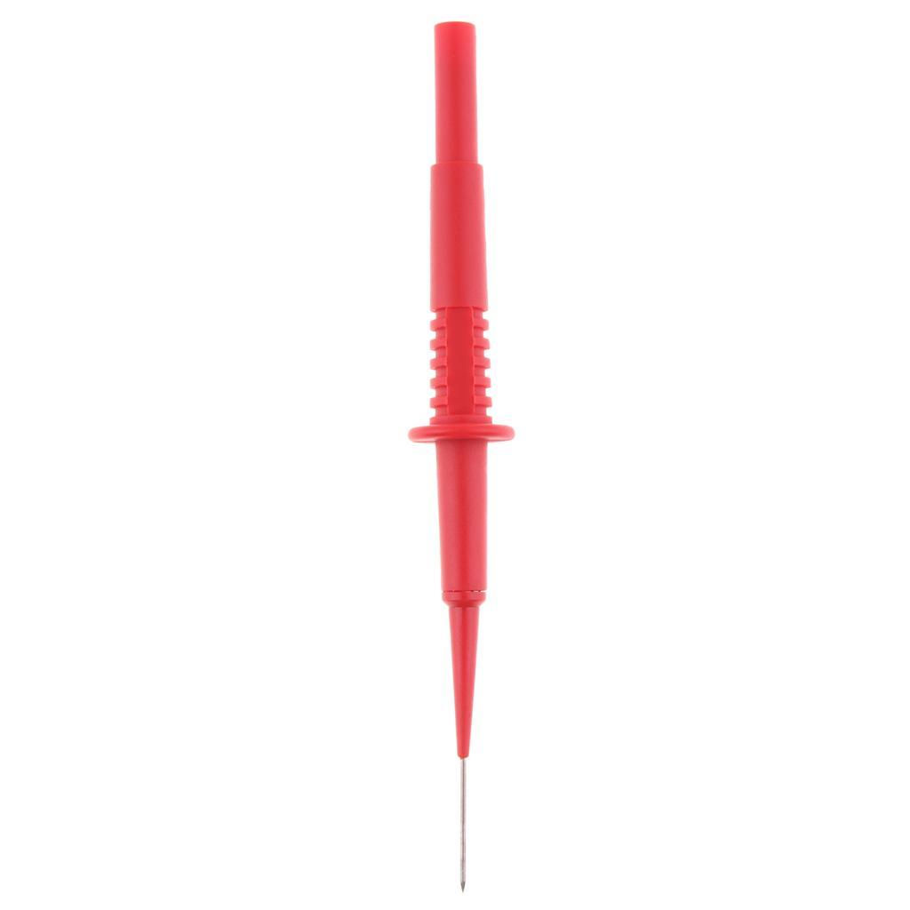 4X 1mm 1A Insulation Piercing  Test Probe for Oscilloscope Testing Red