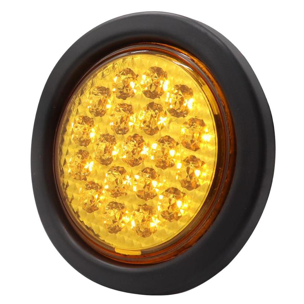 2pcs Universal LED Tail Lamp Rear Pause Lamp Stop Stop Light For Trailer