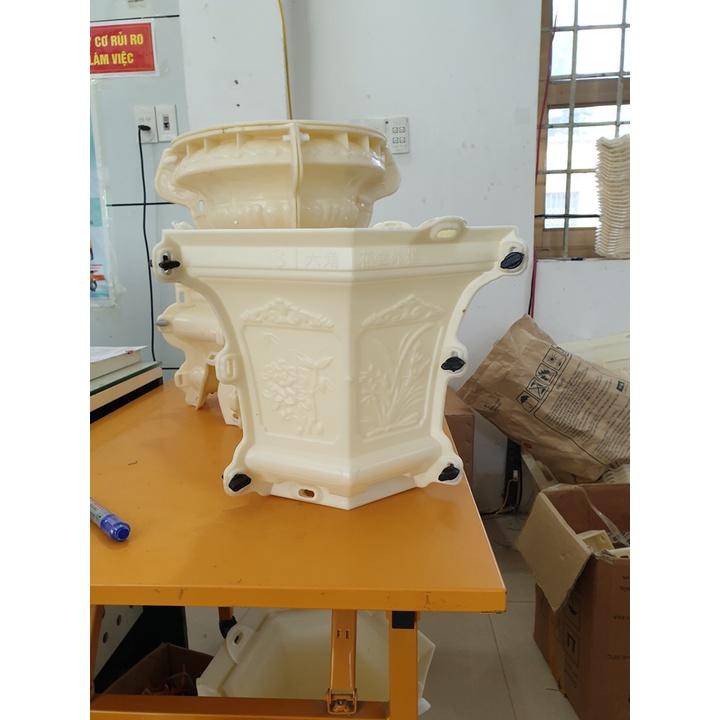 Khuôn đúc chậu lục giác 31 và chân đôn chất liệu nhựa ABS