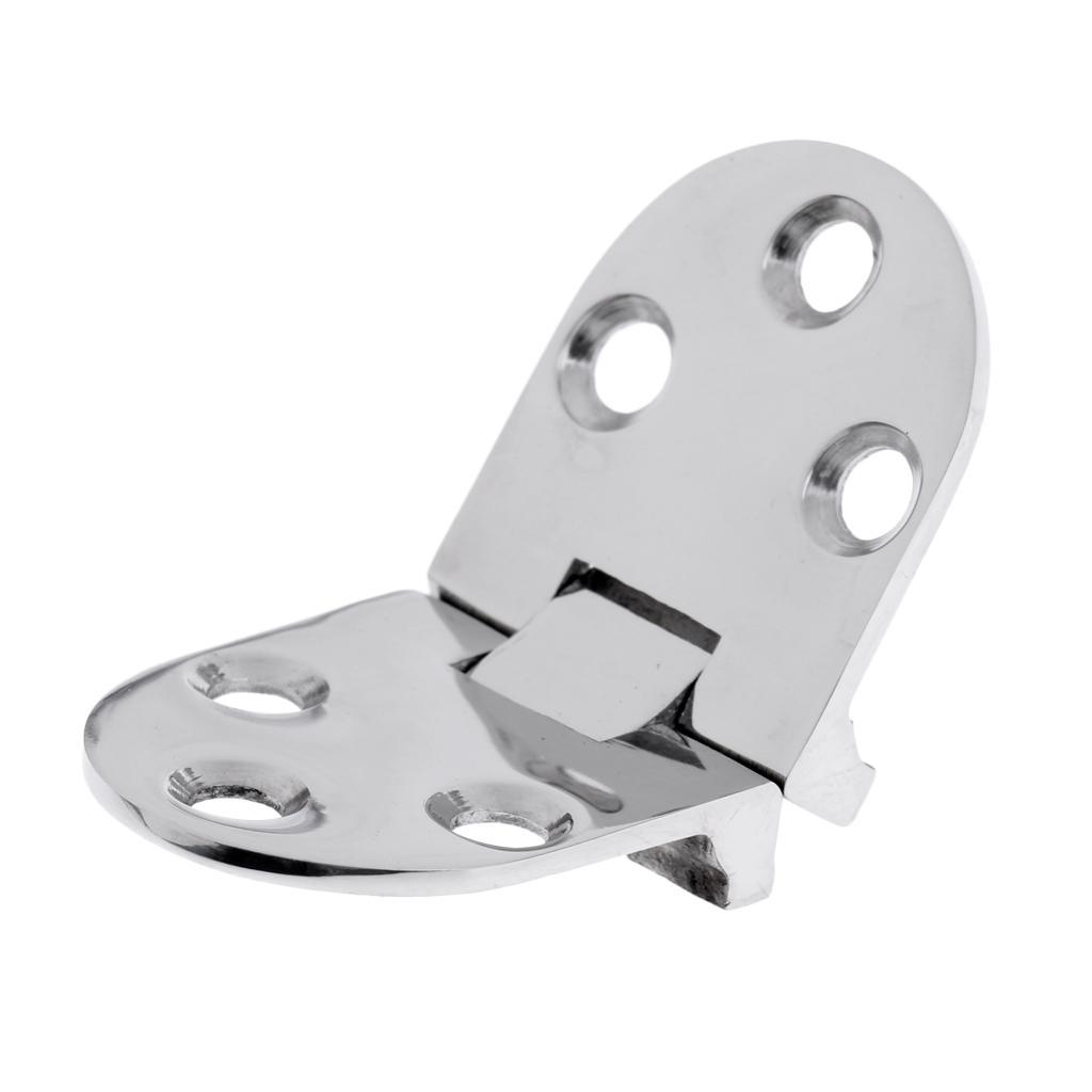 2pcs Premium 316 Stainless Steel Marine Boat RV Yacht Cabinet Cupboard Strap Hinge Door Hinge