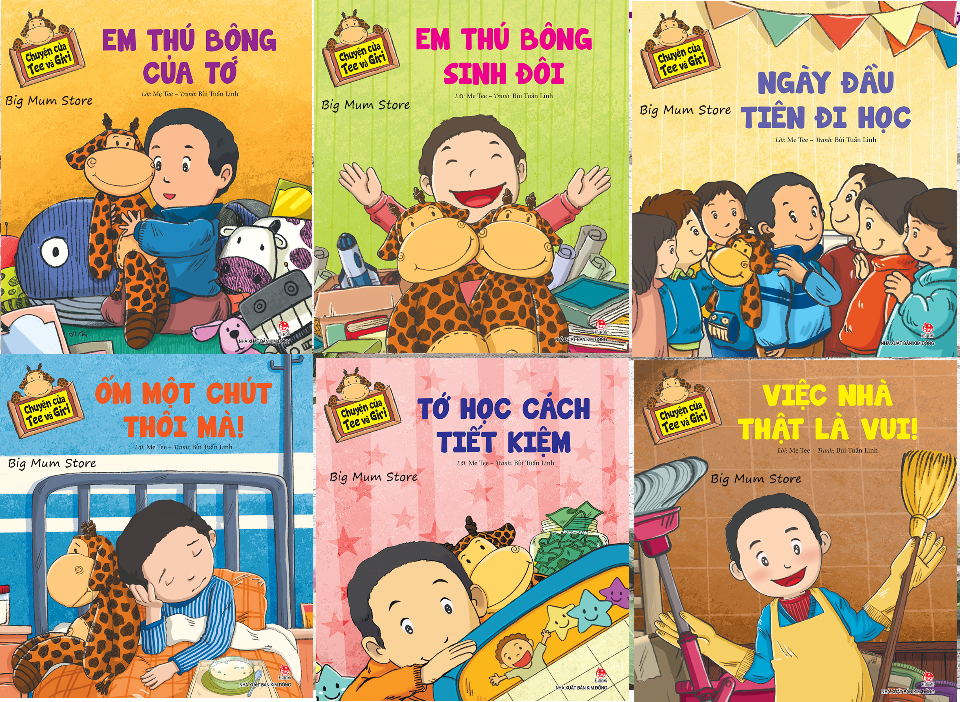 Sách - Combo Chuyện của Tee và Giri (6 cuốn) - NXB Kim Đồng