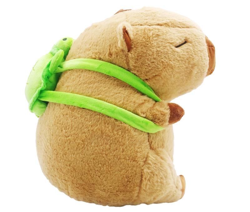 Thú Bông Capybara Đeo Balô Rùa 30 cm - ZooZoo 30210