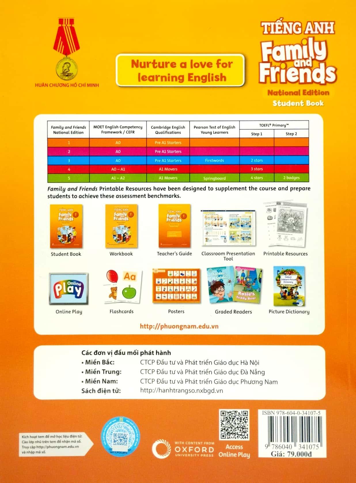 Tiếng Anh 1 - Family And Friends (National Edition) - Student Book