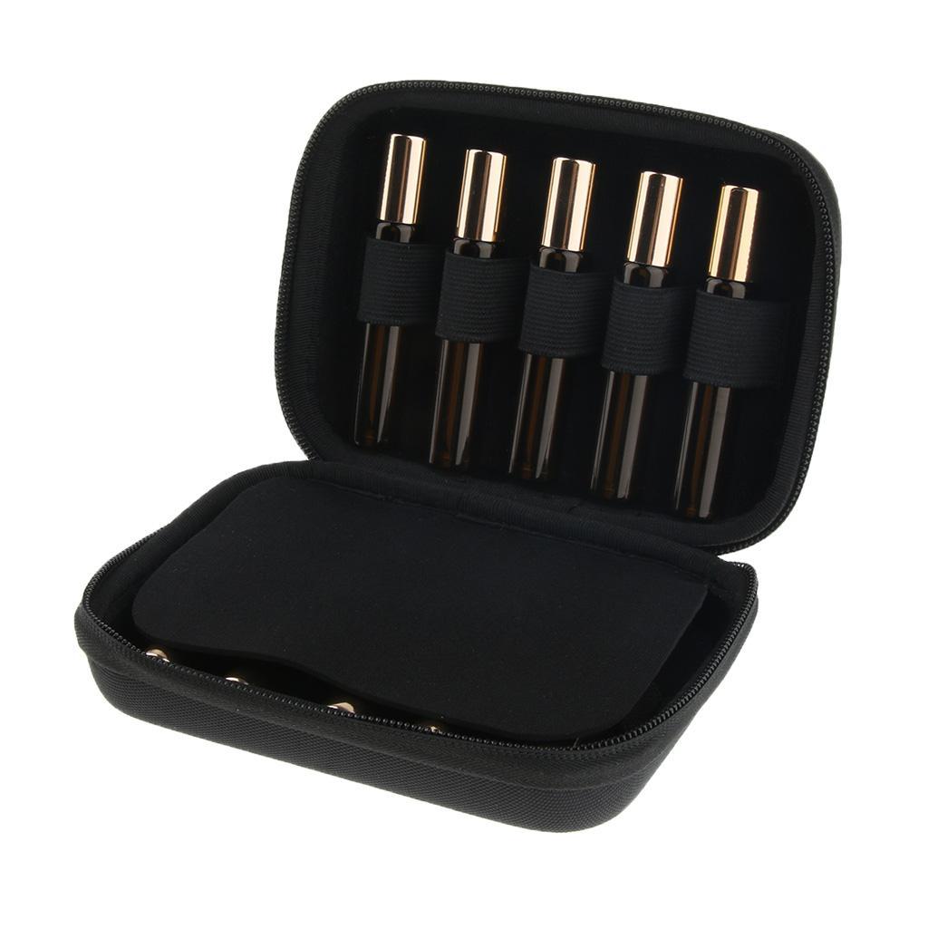 Portable Travel Zipper Essential Oil Bag Carrying Storage Case for 10 Pieces 10ml