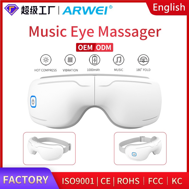 Máy massage mắt kết hợp rung + nhiệt Hồng ngoại + nhạc