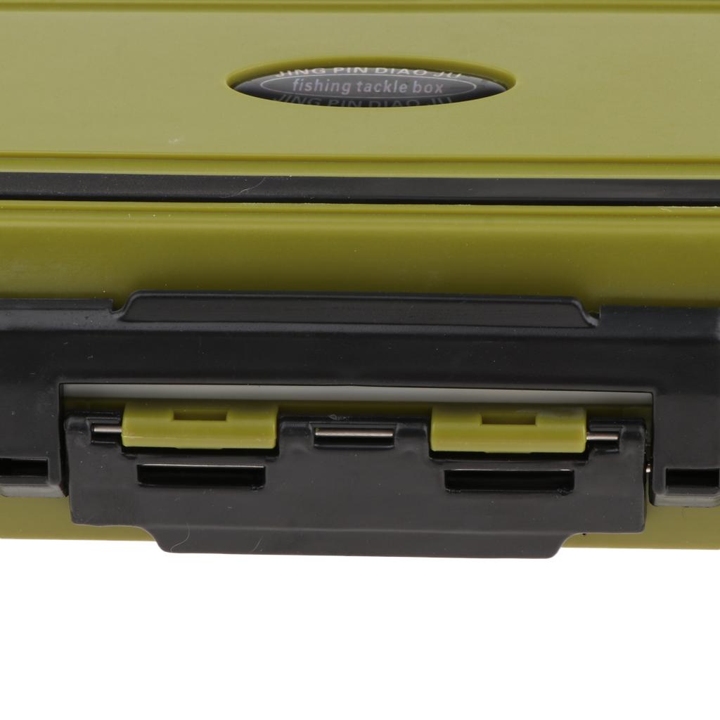 Plastic Fishing Hooks Lures Bait Tackle Storage Organizer Box Case