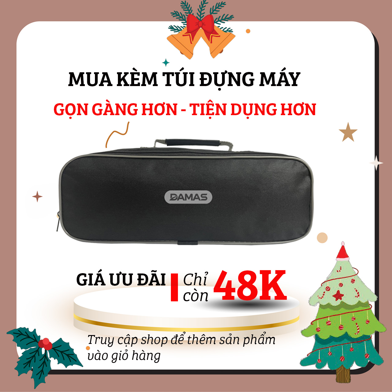 Túi đựng máy hút bụi cầm tay mini DAMAS XC628 / DA113C - Hàng chính hãng