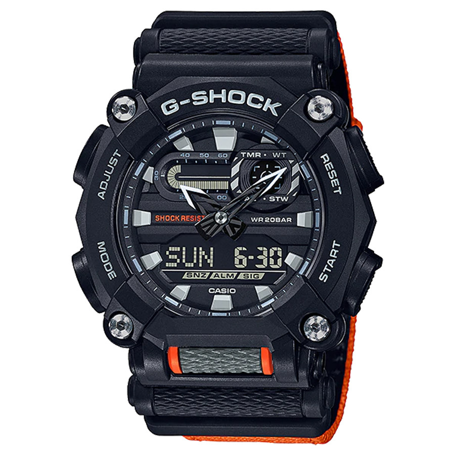 Đồng hồ nam dây vải Casio G-Shock chính hãng GA-900C-1A4DR