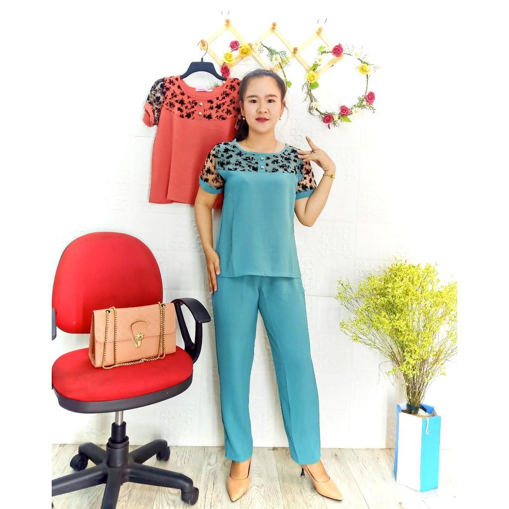 Đồ bộ trung niên Chất đũi Ren