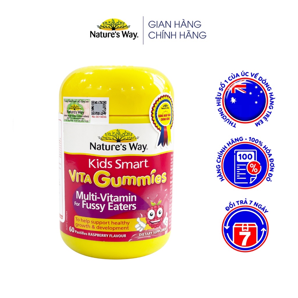 Vitamin tổng hợp cho trẻ biếng ăn Multi Vitamin for Fussy Eaters Nature's Way Úc kích thích ăn ngon miệng, tăng sức đề kháng - OZ Slim Store