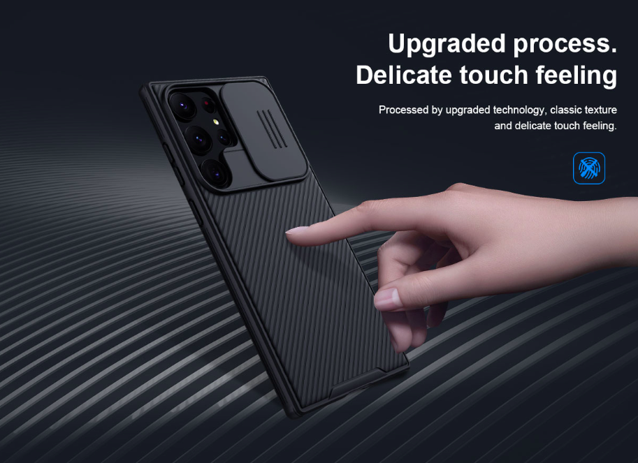 Ốp lưng chống sốc cho Samsung Galaxy S23 Ultra bảo vệ Camera hiệu Nillkin Camshield Pro chống sốc cực tốt, chất liệu cao cấp, có khung & nắp đậy bảo vệ Camera - hàng nhập khẩu