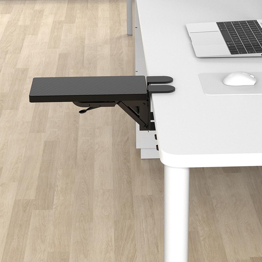 Wood Computer Arm Rest for Desk Folding Computer Desk Extender for Desk