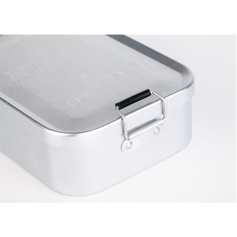 Nhôm Bento Box Thực phẩm container đúp Tai Buckle Bộ đồ ăn