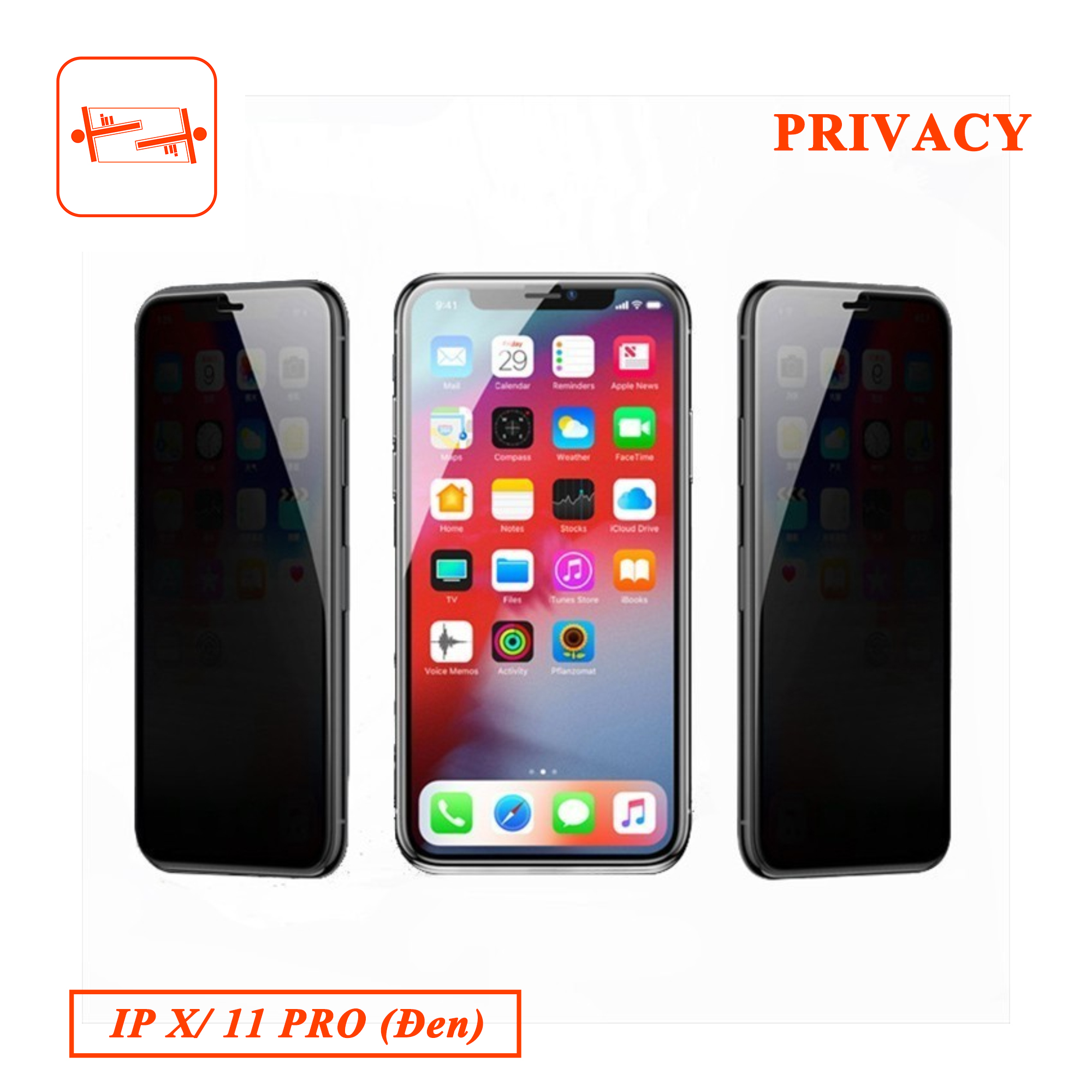 Kính Cường Lực Chống Nhìn Trộm Privacy Dành Cho iPhone X / 11 PRO (Đen)