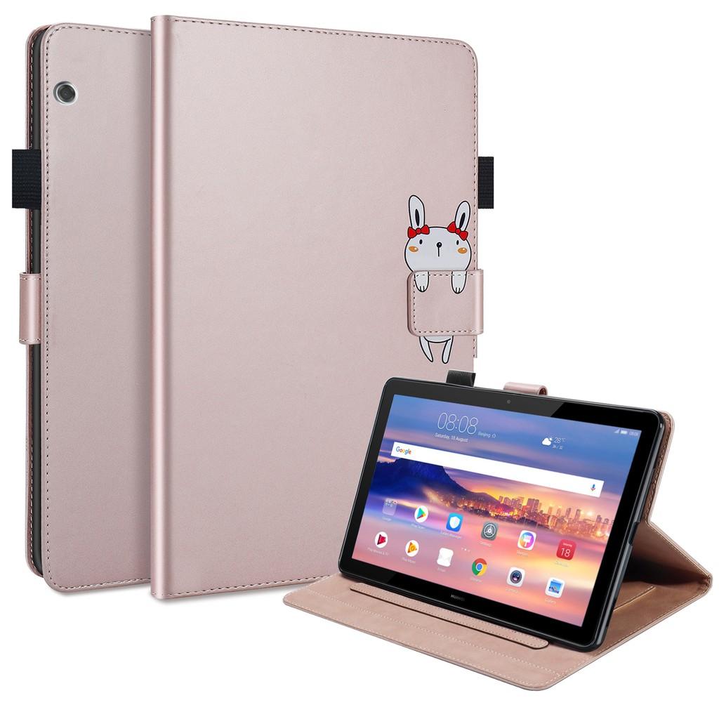 Bao da máy tính bảng PU viền Silicon mềm cao cấp kèm ví cho HUAWEI MEDIAPAD T5 10.1"