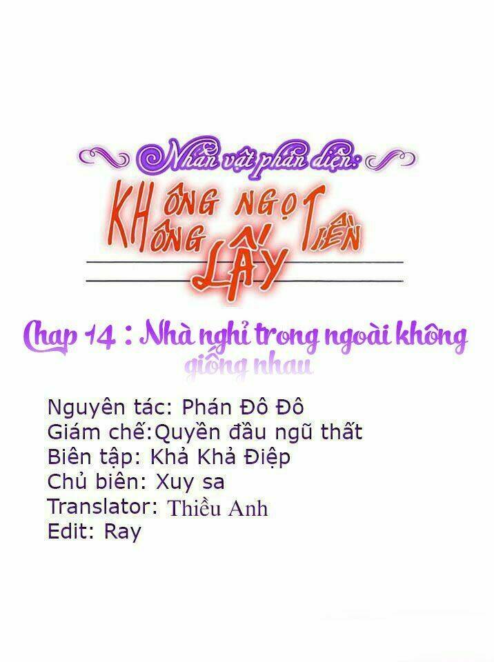 nhân vật phản diện: không ngọt không lấy tiền chapter 14.1 1
