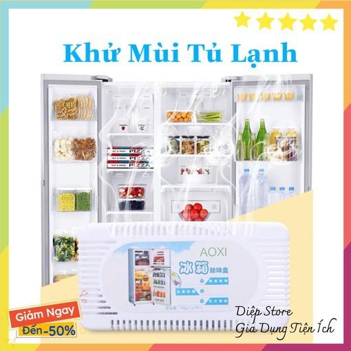 Khử mùi ️SALE️ Khử mùi tủ lạnh -làm thơm chống hôi tủ lạnh oxi than hoạt tính 12x6cm siêu sạch QC231