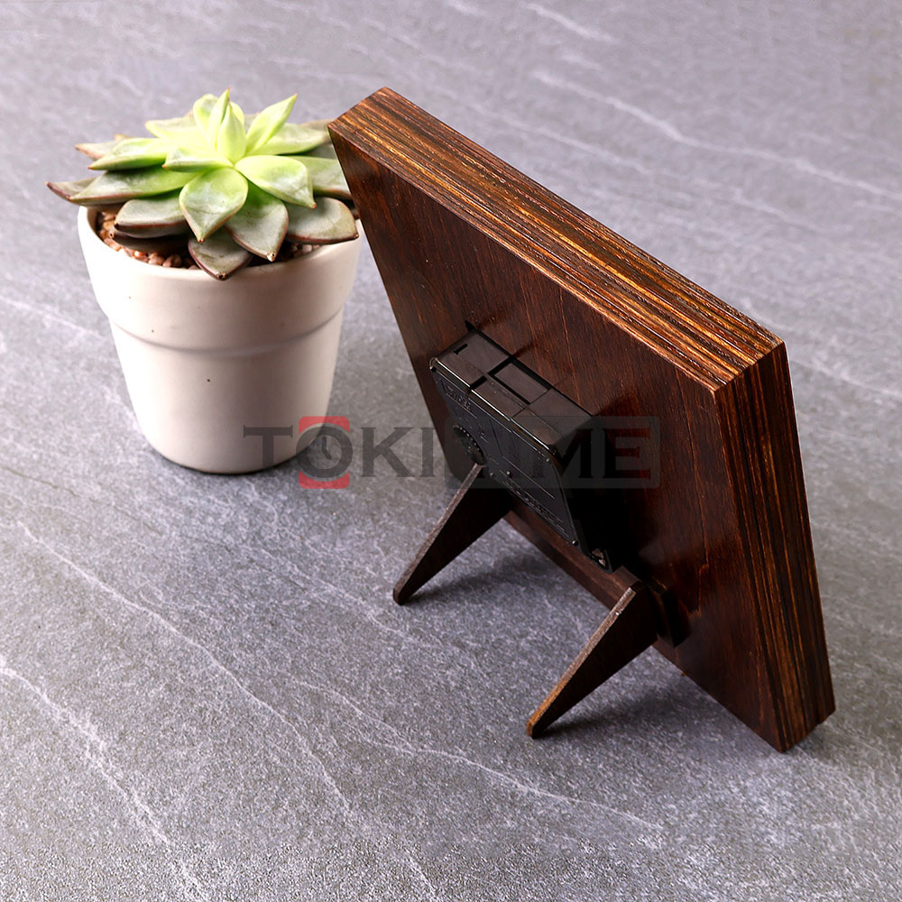 Đồng Hồ Gỗ Nghệ Thuật 3D - Khắc Laser - Kim Trôi