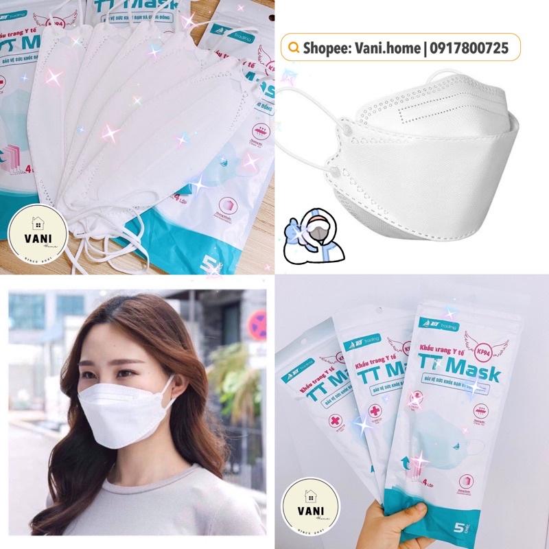 Set 10c Khẩu trang y tế 4D cao cấp kháng khuẩn KF94 ôm sát mặt lọc bụi bẩn - Khẩu trang 4D 4 lớp chính hãng