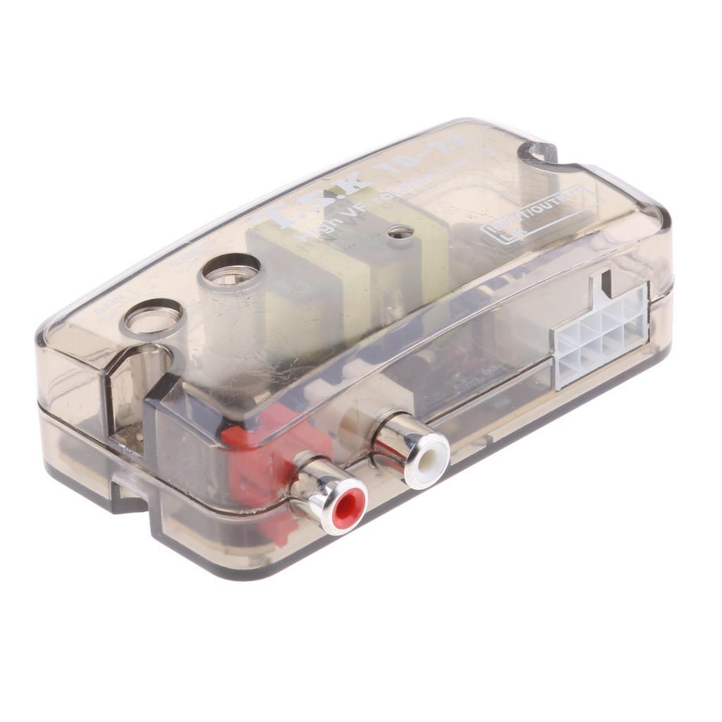 Auto Car Stereo Speaker to RCA Converter High VF to Low VF Line Level Cable