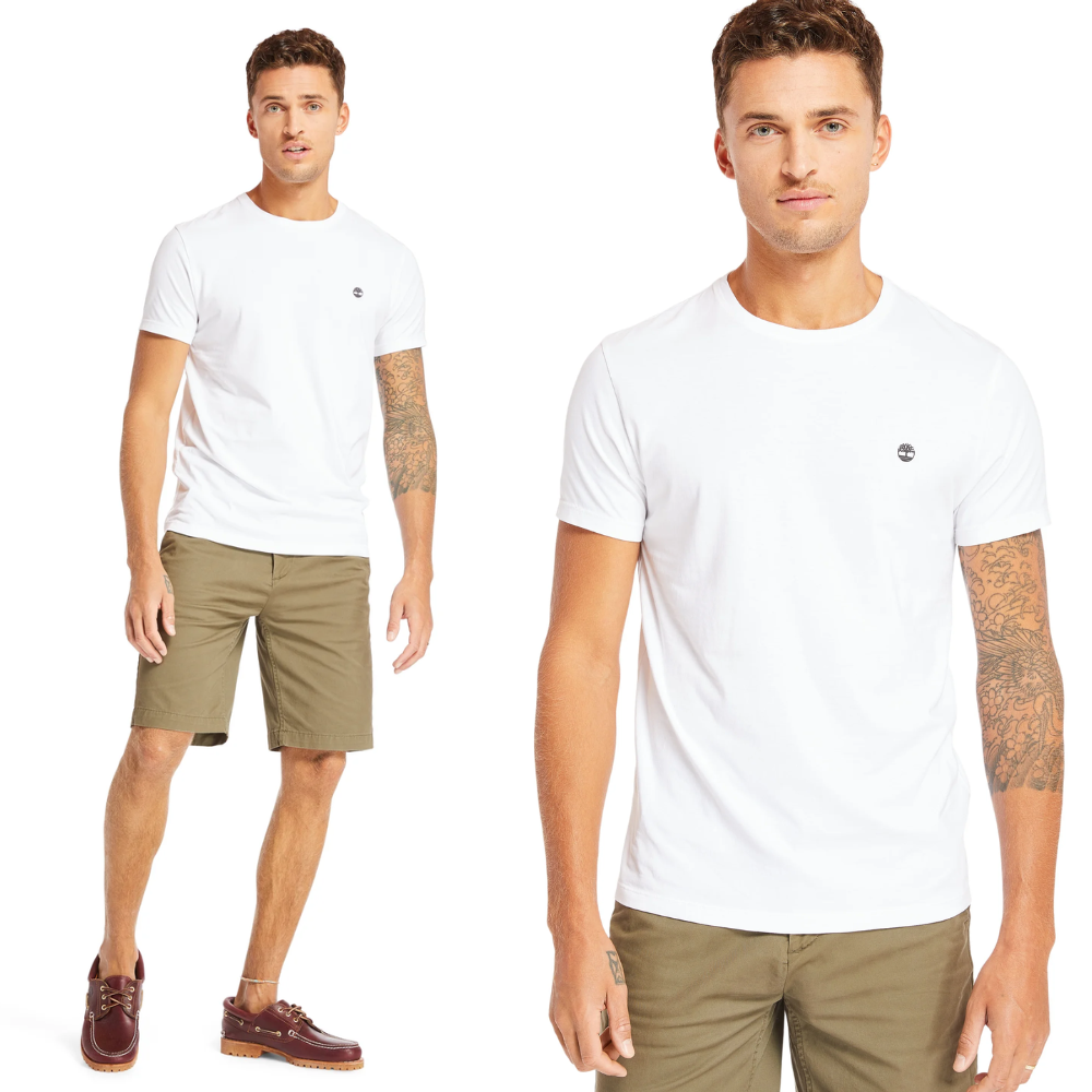 Timberland Set 3 Áo Thun Nam 3xPack Basic Jersey Crew Tee Slim TB0A62RW81