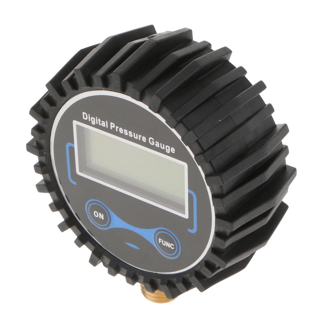2X Tire Air Inflator Tyre Pressure Meter Vehicle Truck Pump Gauge Compressor