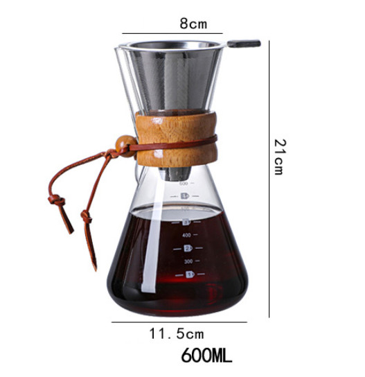 Bình Pha Cà Phê Mộc cao cấp Brewed Coffee Set 600ml