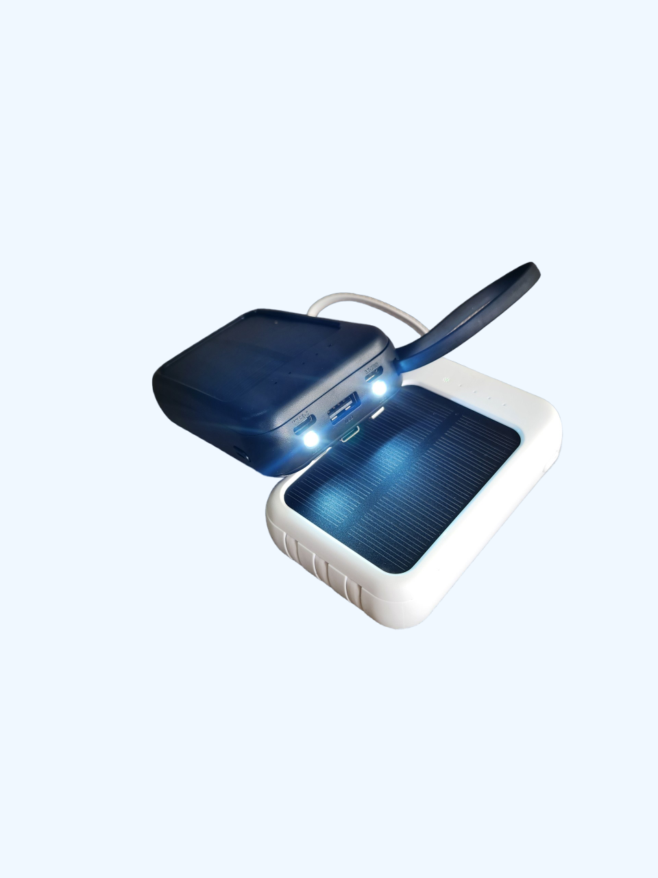 Pin Sạc Dự Phòng 10000mAh LINRUI LR001 Có Cáp Sẵn, Đèn LED - Hàng Chính Hãng