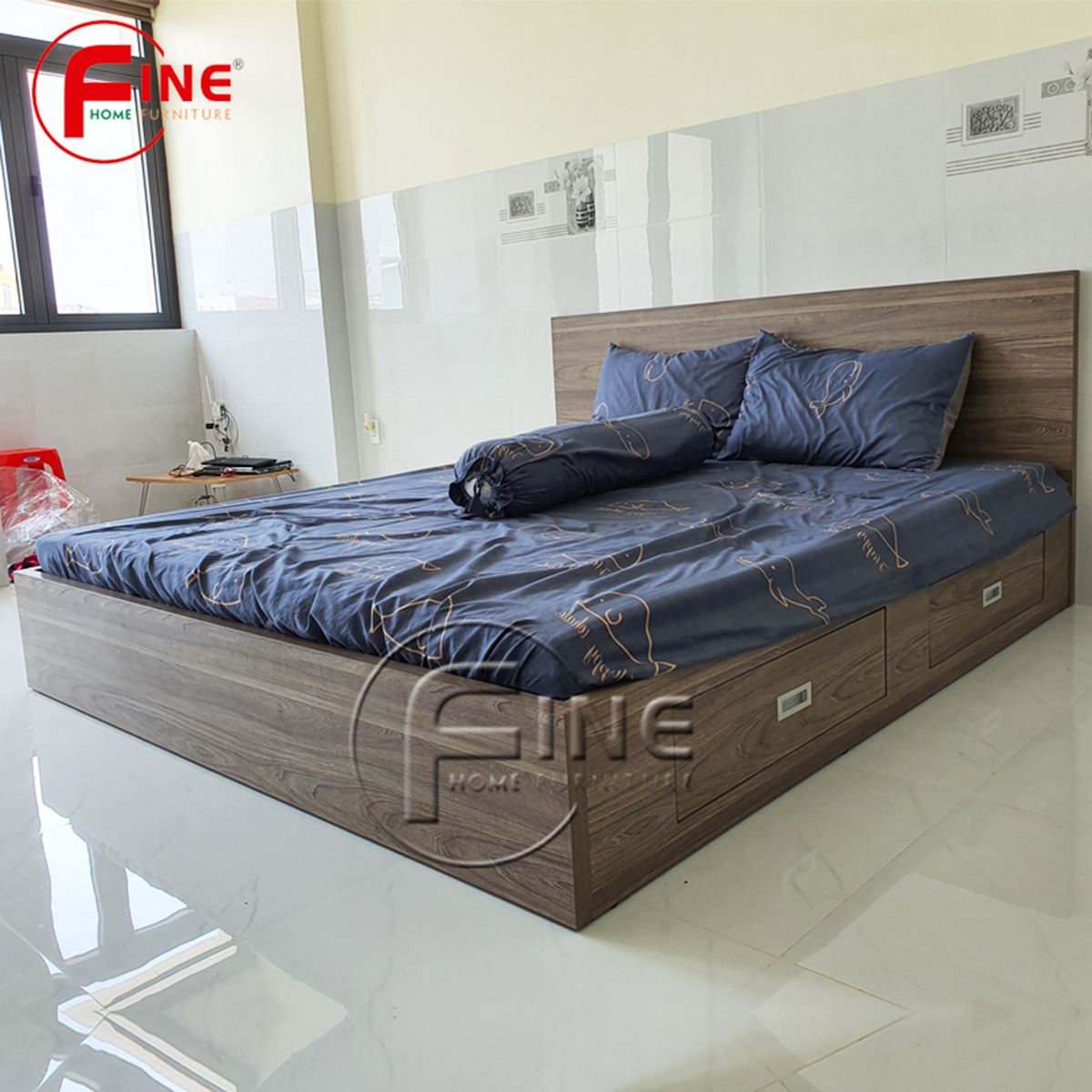 Giường Vai Đứng FINE FG159 (180cm x 200cm) Mẫu hiện đại tối giản, thiết kế đẹp sang trọng