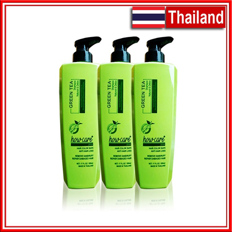 COMBO 3 Chai Dầu Gội Kích Thích Mọc Tóc + Ngăn Ngừa Gàu Ngứa Howcare 500ml - Nhập Khẩu Thái Lan