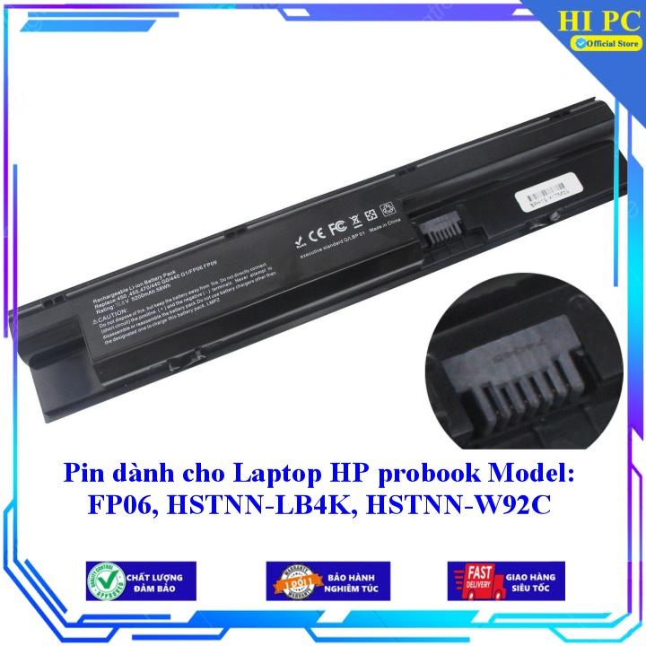 Pin dành cho Laptop HP probook Model: FP06  HSTNN-LB4K  HSTNN-W92C - Hàng Nhập Khẩu