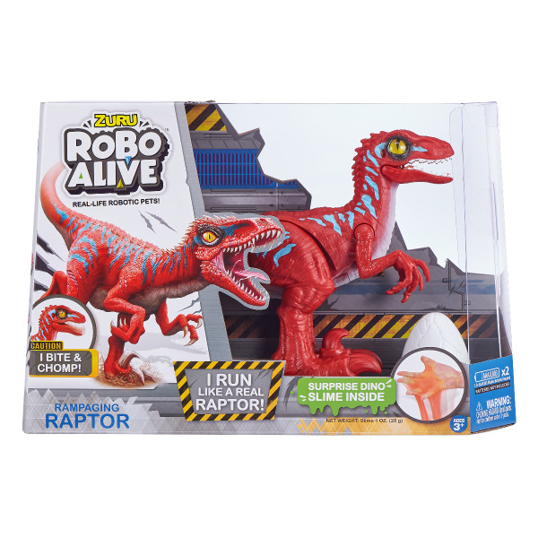 Đồ chơi ROBO ALIVE Khủng long Raptor nhanh nhẹn_Đỏ 25289/RED