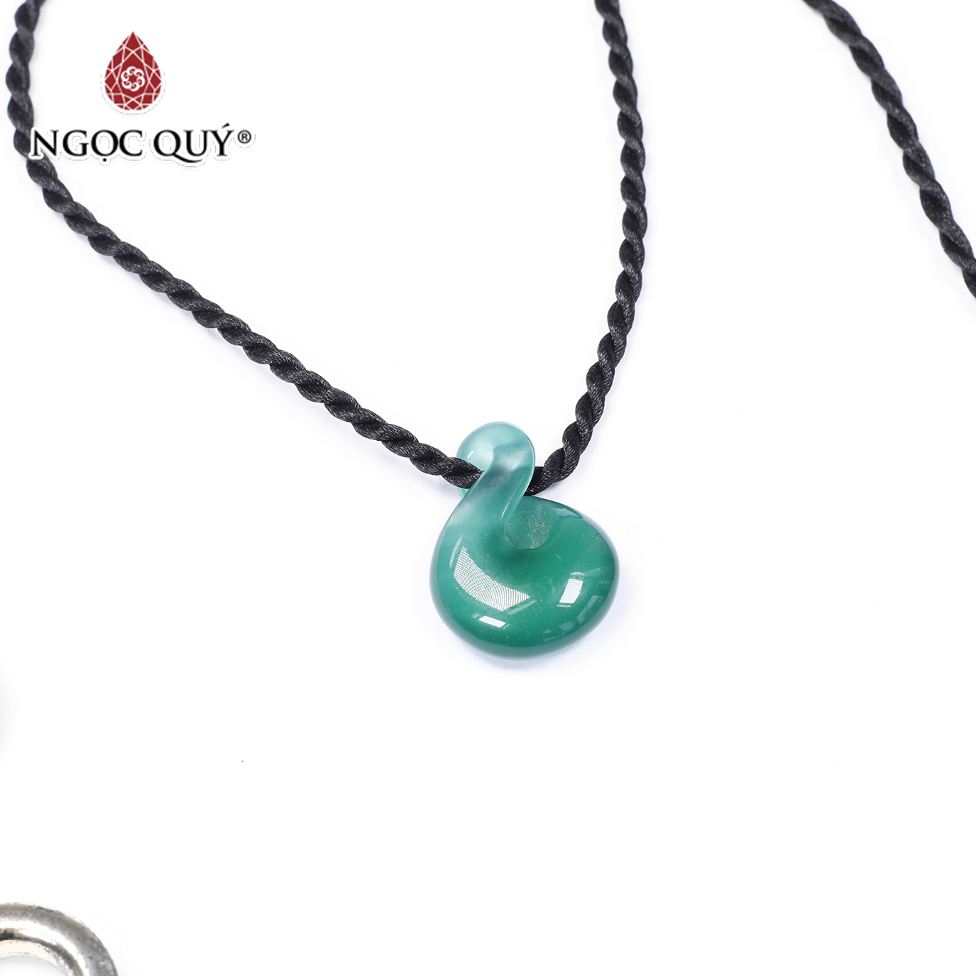 Mặt dây chuyền nốt nhạc đá mả mão xanh mệnh hỏa, mộc - Ngọc Qúy Gemstones