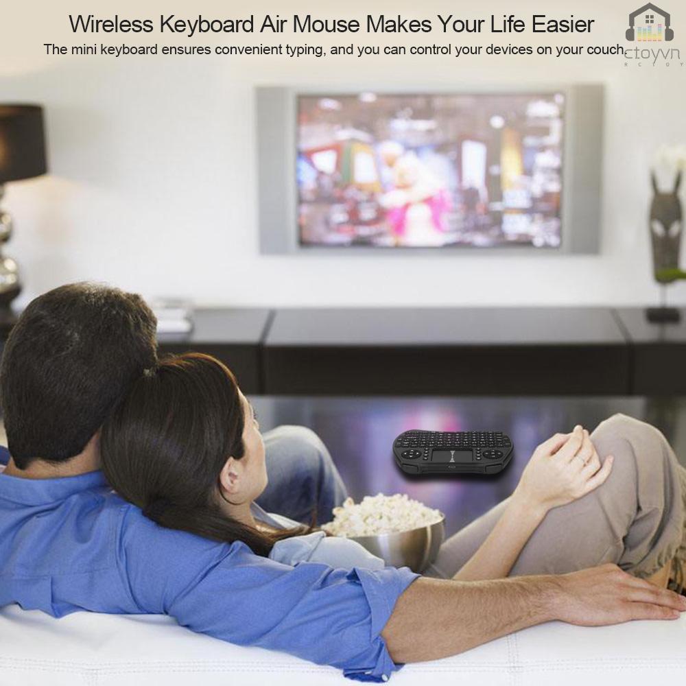 Bàn phím + chuột bay không dây 2.4GHz cho Android TV BOX PC Smart TV