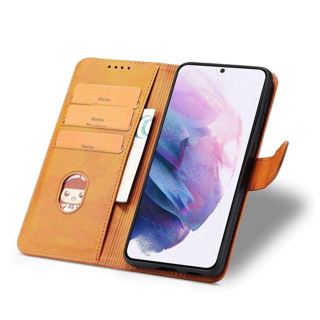 Ốp điện thoại da PU có ngăn đựng thẻ cho Samsung Galaxy S10+ S10e S10 Lite S9+ S8+