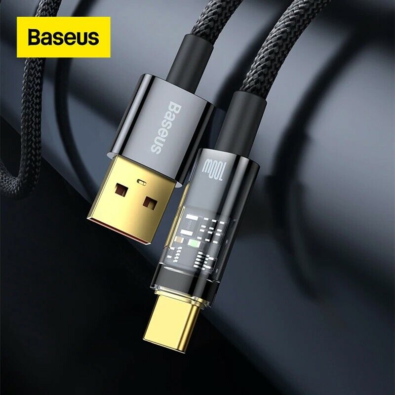 Cáp sạc nhanh tự ngắt Gen2 USB to Type-C 100W Baseus Explorer Series- hàng chính hãng