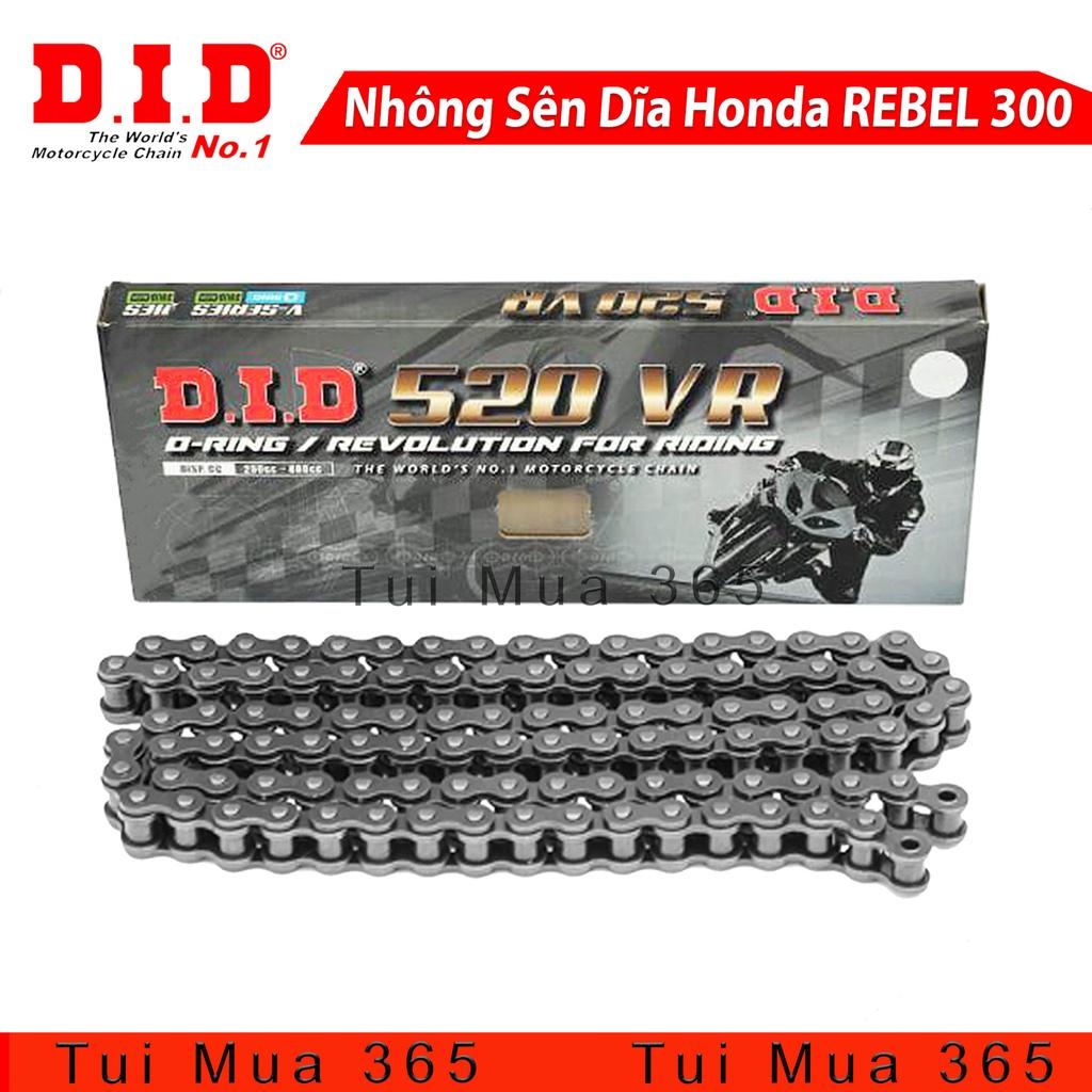 NHÔNG SÊN DĨA HONDA REBEL 300 RECTO - SÊN DID 520 O-RING ( 14T x 36T )