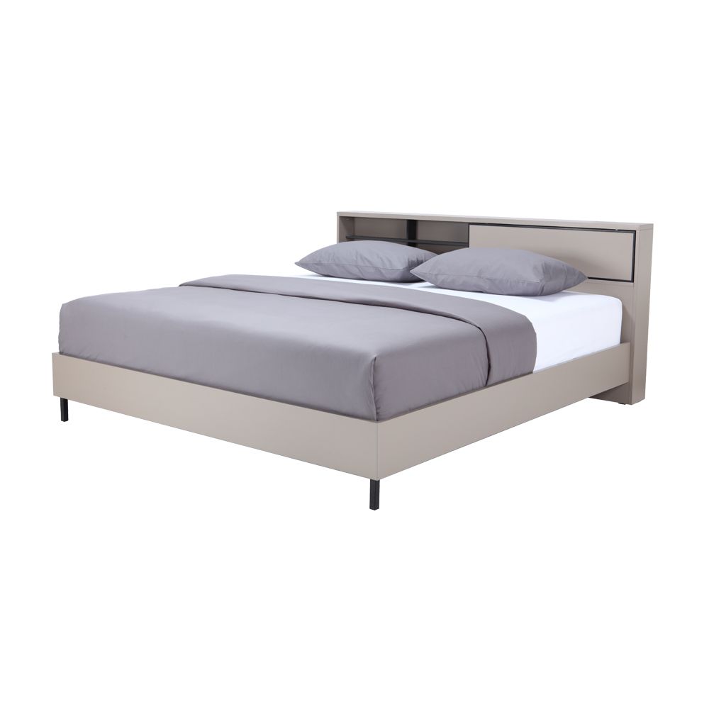 Giường 5 Ft. 153x198cm MILAN Màu Olvantin Index Living Mall