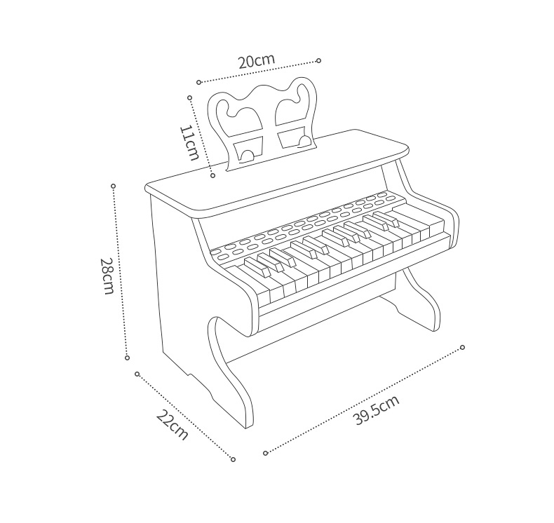 (Bản Quốc Tế) Đồ Chơi Đàn Mini Piano Cao Cấp - KUB, Đèn LED Hướng Dẫn, Âm Thanh Cực Hay