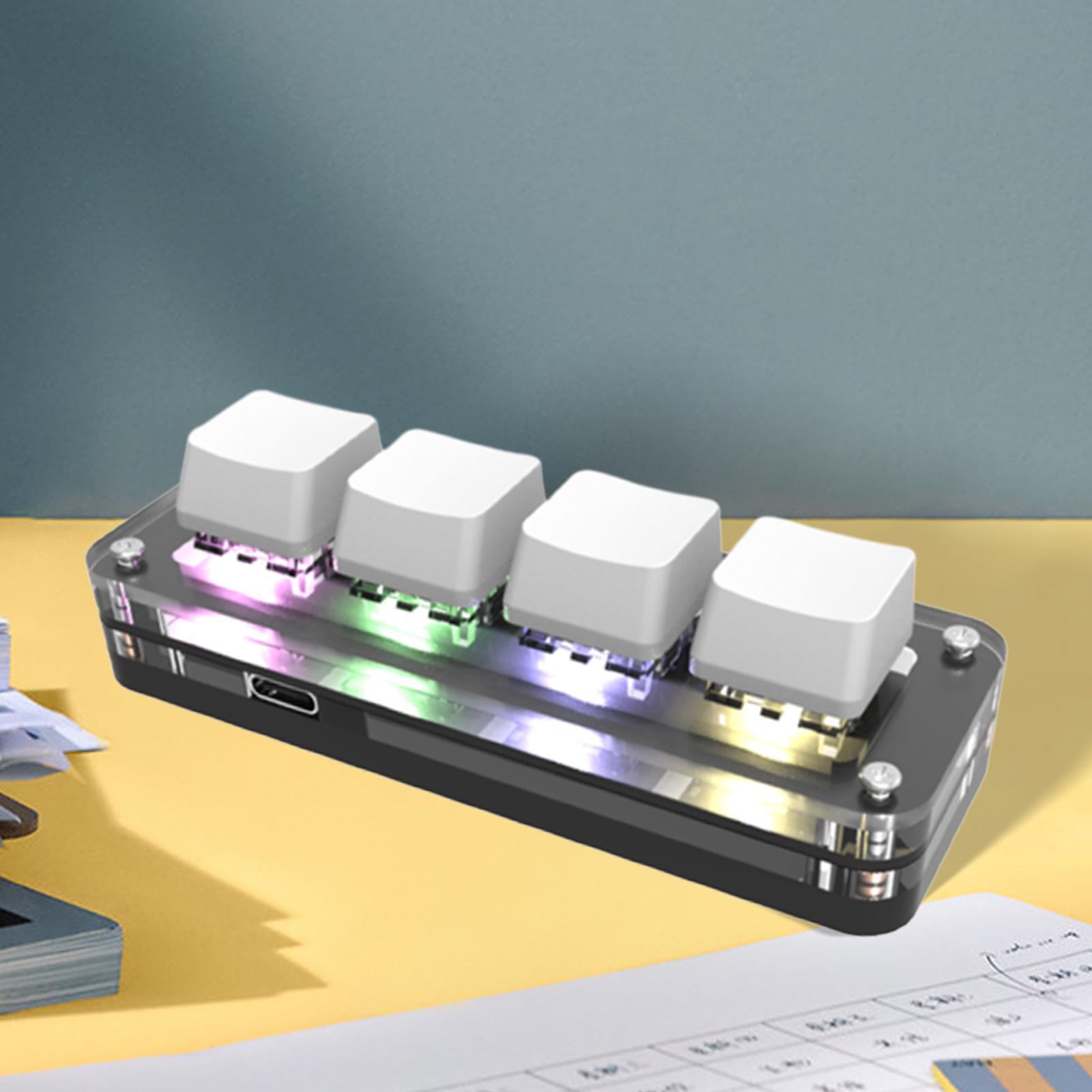 Keyboard RGB Keys Upgrade Parts Mechanical for Linux Programming Gaming , White