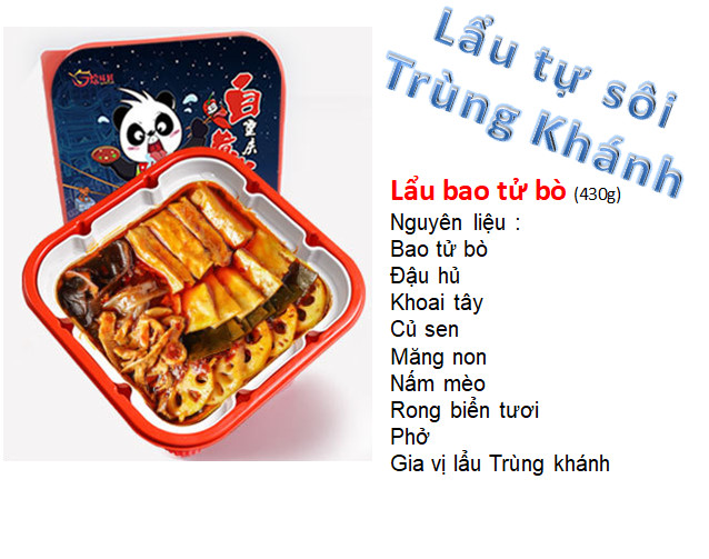 Lẩu tự sôi - Lẩu bao tử bò - chính hãng 7 Leaves