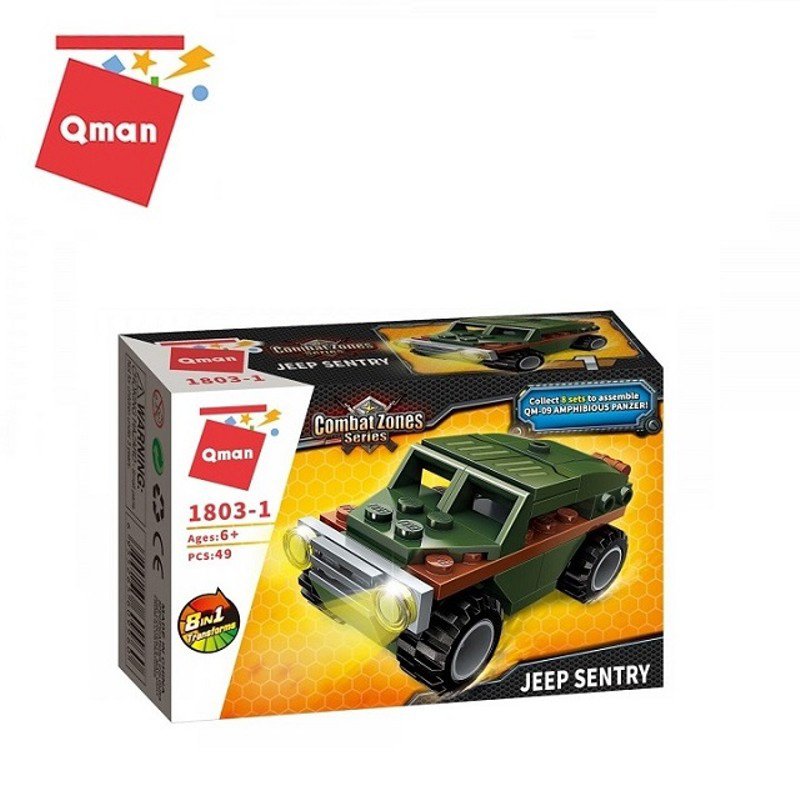 Bộ xếp hình lắp ráp CHIẾN XA LỘI NƯỚC 361 chi tiết QMAN 1803