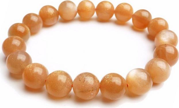 Lắc tay nữ đá mặt trời sunstone 10mm