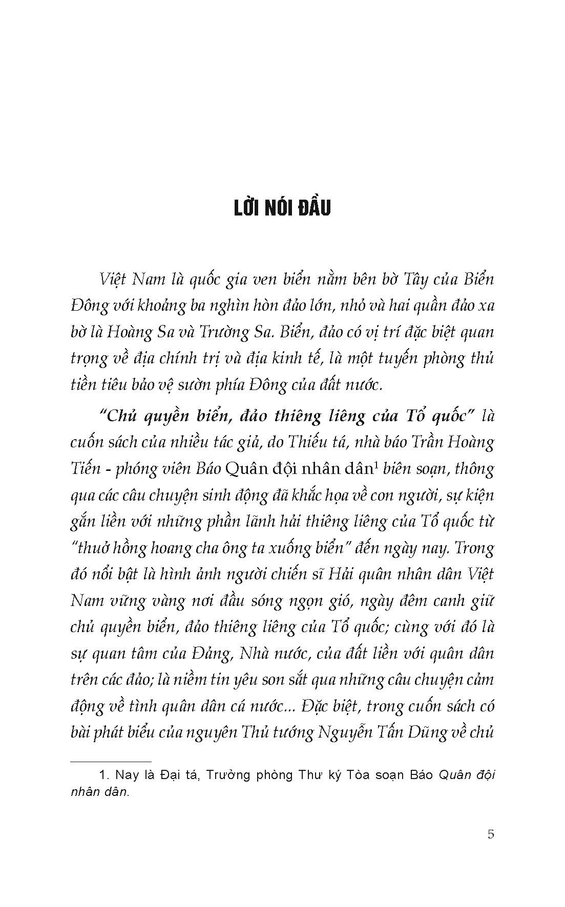 Chủ Quyên Biển Đảo Thiêng Liêng Của Tổ Quốc